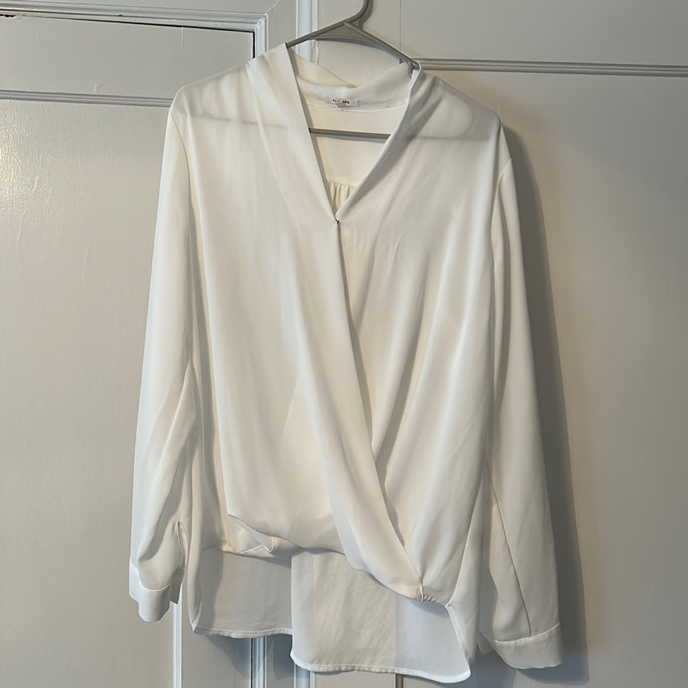 Never worn white dress blouse.  Size XL.